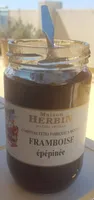 Confiture herbin extra framboise épépinée
