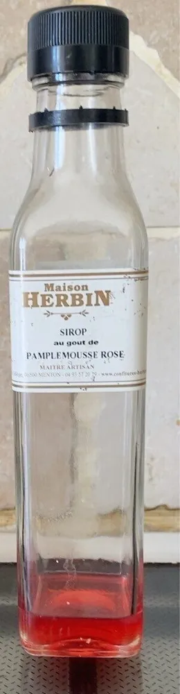Sirop au gout de pamplemousse rose