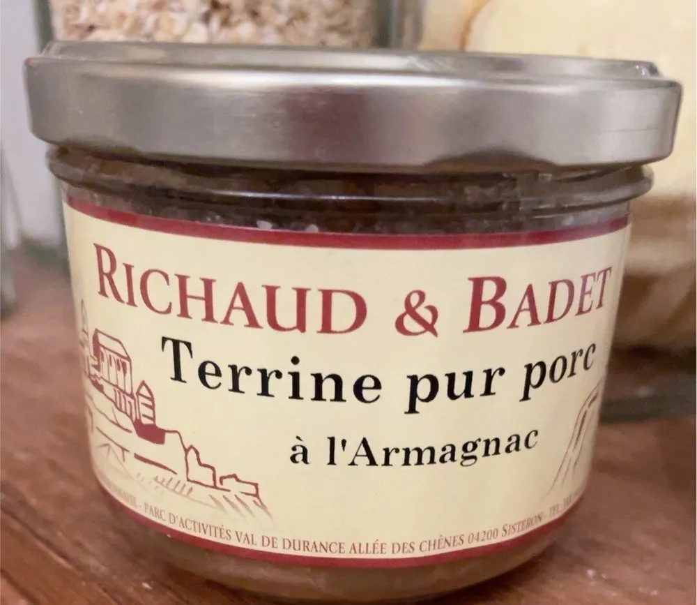 Terrine pur porc à l’armagnac