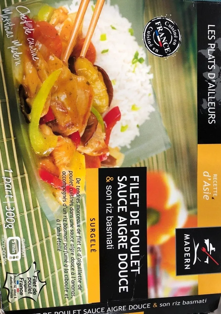 Poulet sauce aigre douce & son riz basmati