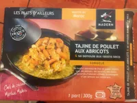 Tajine de poulet aux abricots et sa semoule cuisinée à  l'huile d'olive