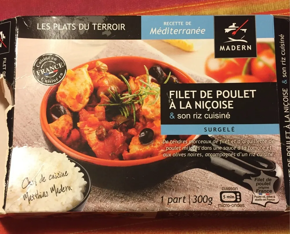 Filet de poulet à la nicoise