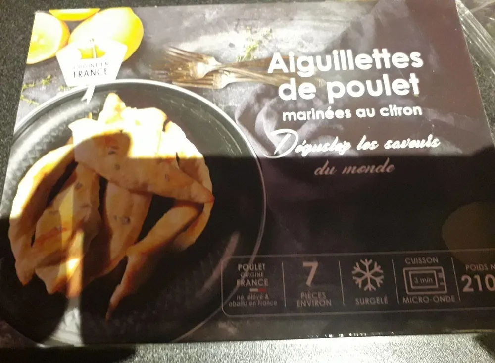 Aiguillettes de poulet marinées au citron