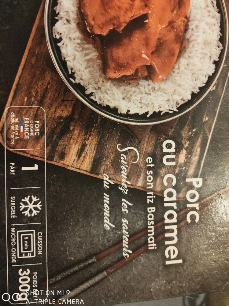 Porc au caramel et son basmati