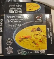 Soupe thaï au lait de coco et au poulet