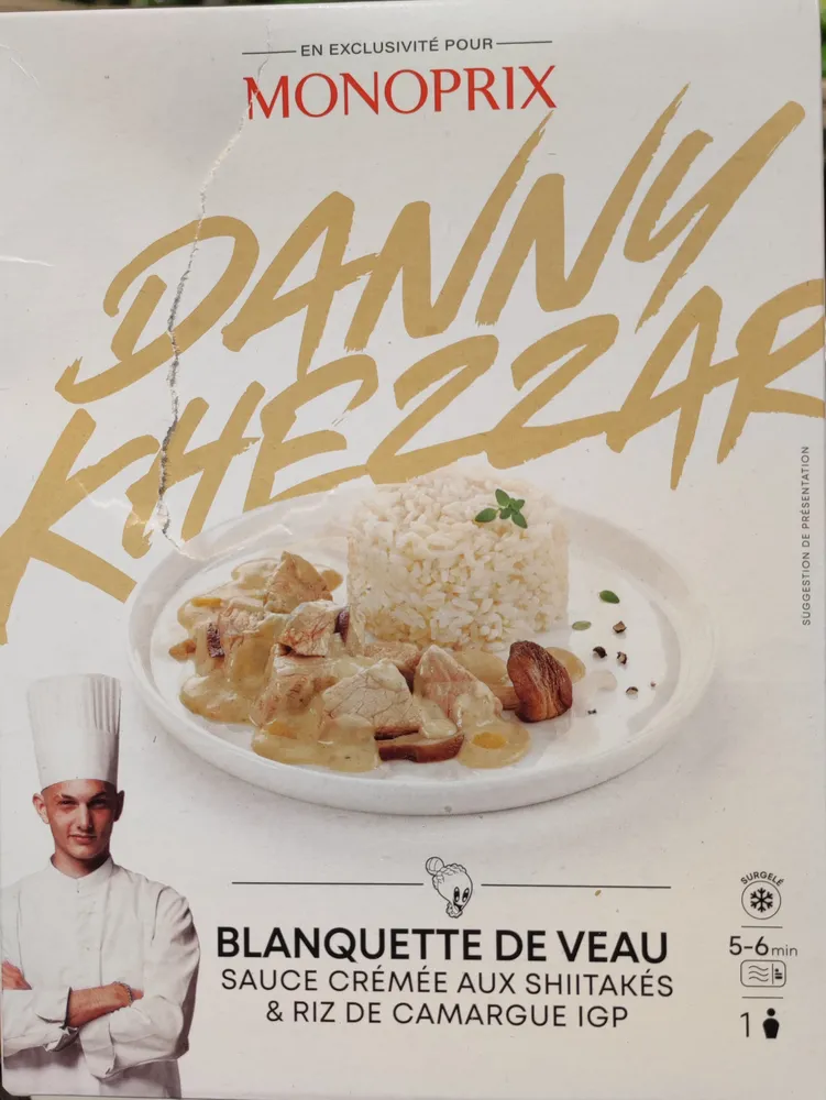 Blanquette de veau shiitakés riz de Camargue
