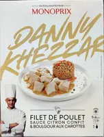 Filet de poulet sauce citron confit & boulgour aux carottes
