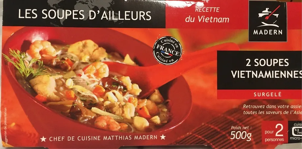 Soupe Vietnamienne, 2 Fois 250 Grammes, Marque Madern