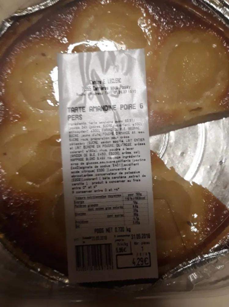 Tarte amandine