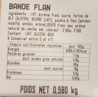 580G Bande Flan 27.5X9.5CM