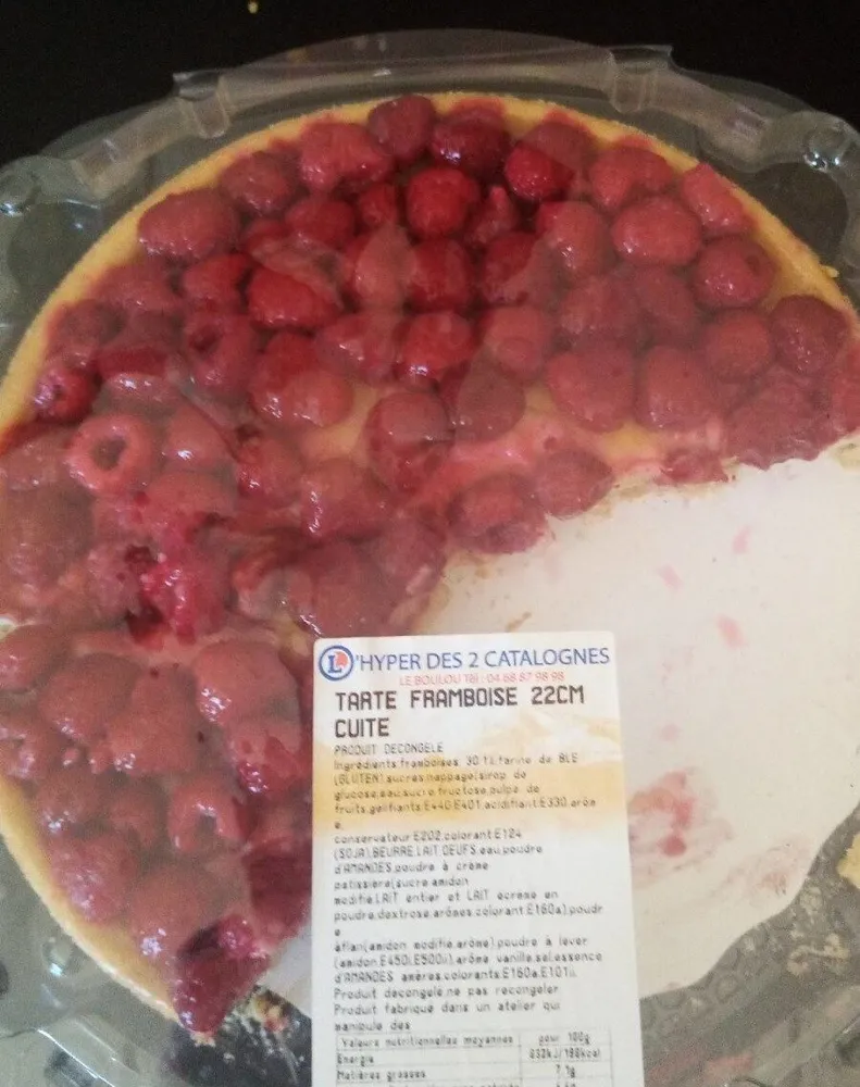 Tarte aux framboise