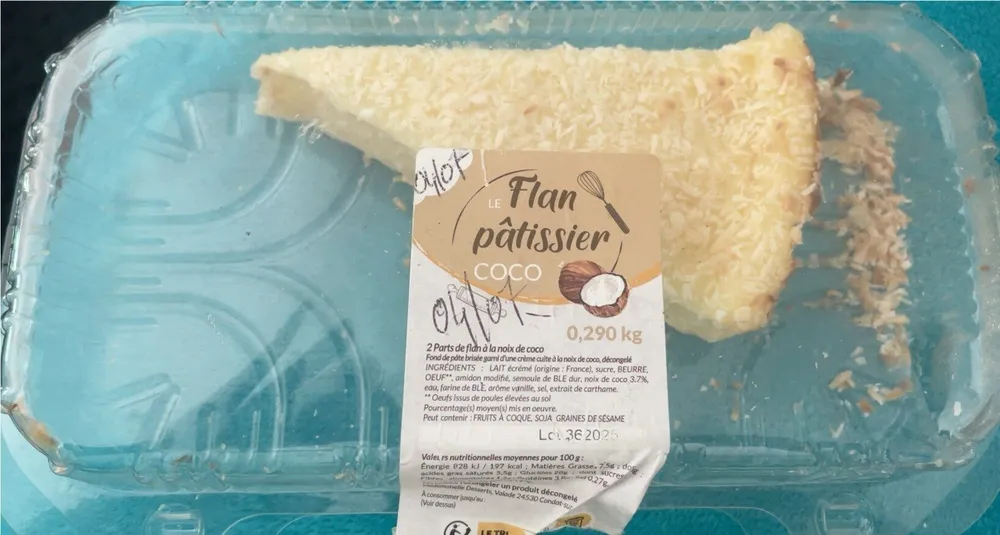 Flan patissier coco