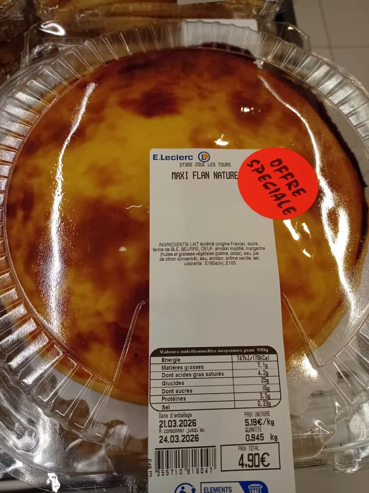Maxi flan nature
