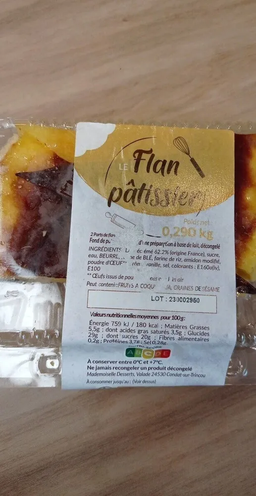 Flan pâtissier