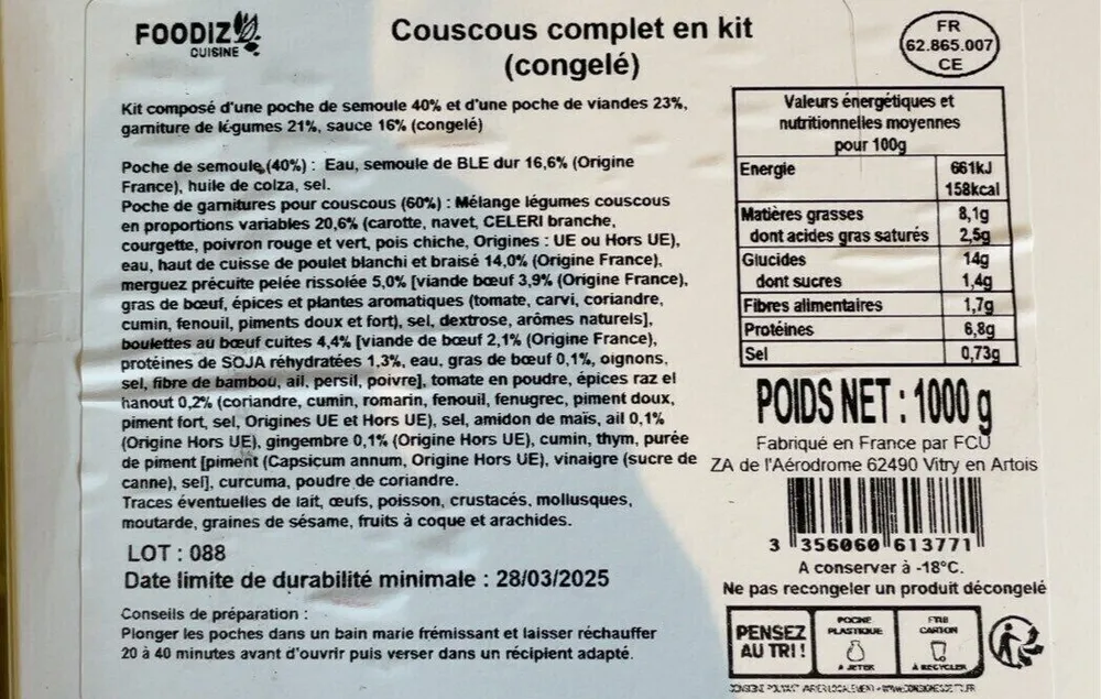 Couscous complet