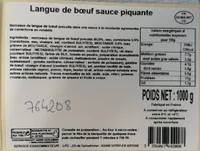 Langue de bœuf sauce piquante