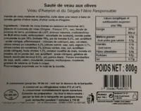 Sauté de veau aux olives