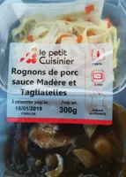 Rognons de porc sauce madère et tagli