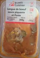 Langue de boeuf sauce piquante et purée
