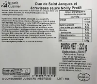 Duo de Saint Jacques et écrevisses sauce Noilly Prat