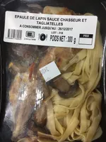 Epaule de lapin chasseur et tagliatelles