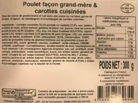 Poulet façon grand-mère et carottes cuisinées