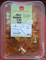 Poulet basquaise et riz pilaf