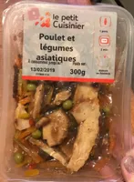 Poulet et legumes asiatiques