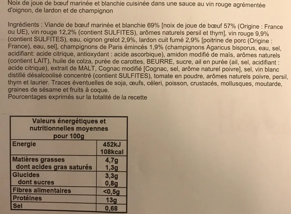 Boeuf bourguignon