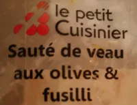 Sauté de veau aux olives et fusili