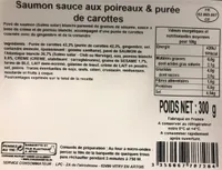 Saumon sauce aux poireaux et écrasé de Pdt / carottes
