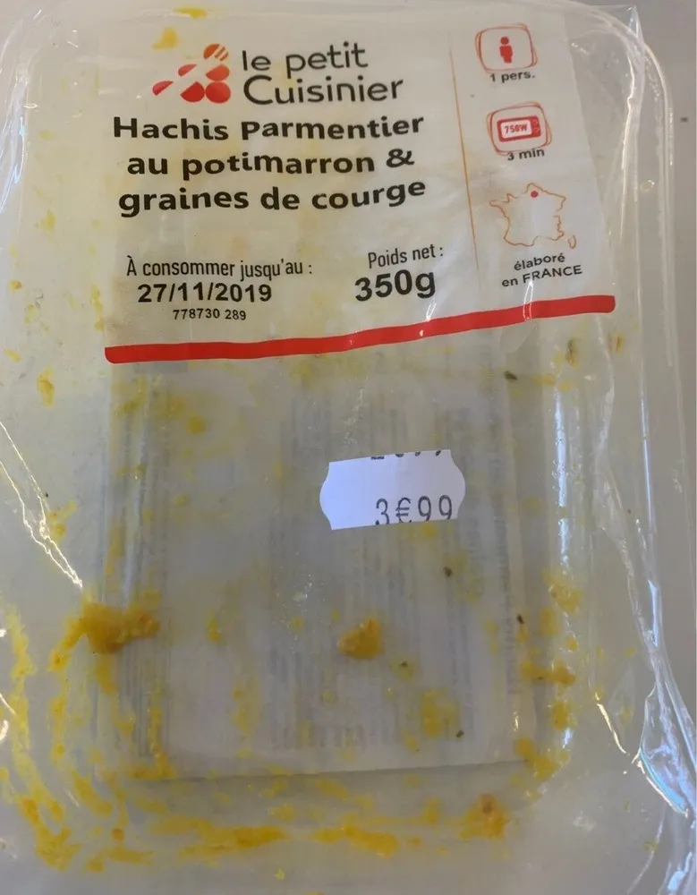 Hachis parmentier au potimarron