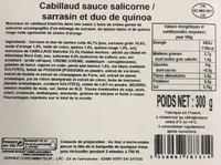 Cabillaud sauce salicorne / sarrasin et duo de quinoa