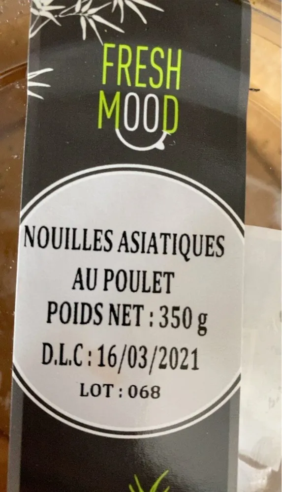Nouilles asiatiques au poulet
