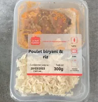 Poulet biryani & riz