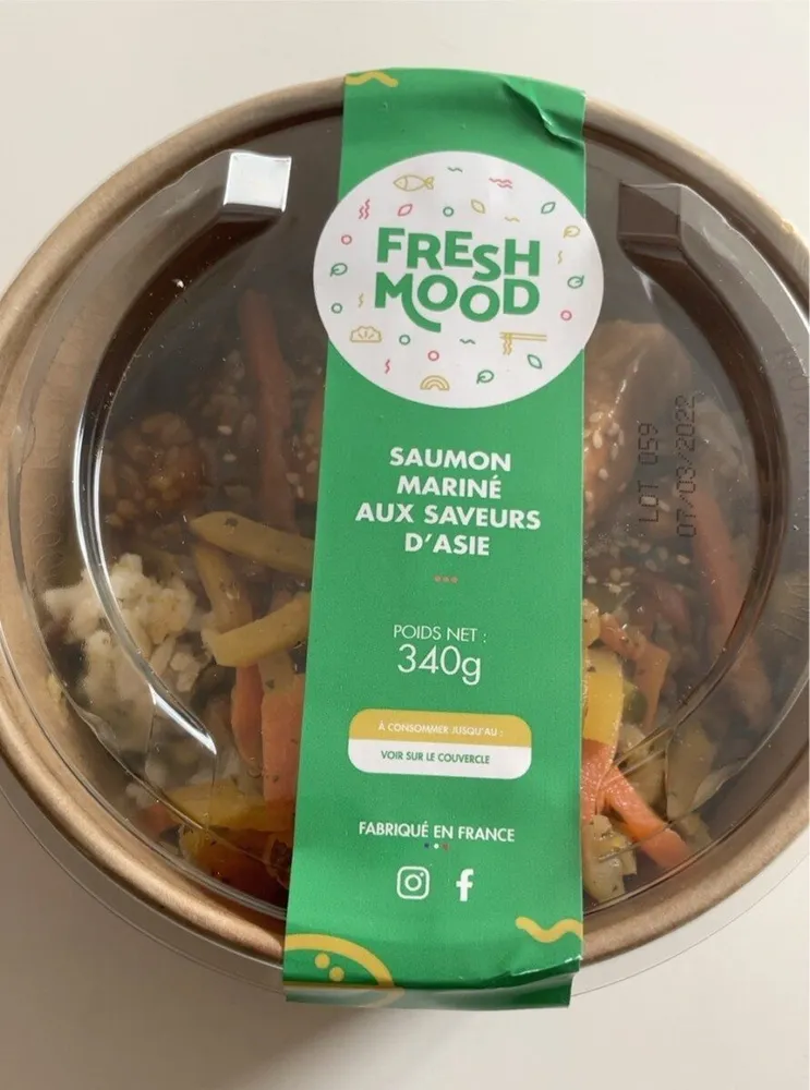 Saumon mariné aux saveurs d'asie
