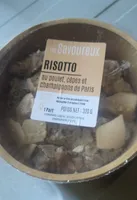 Risotto au poulet cèpes champignons de paris