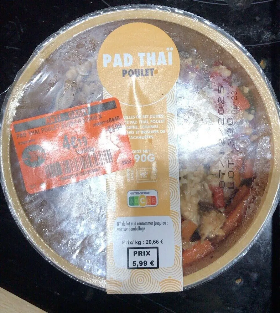 Pad thai poulet