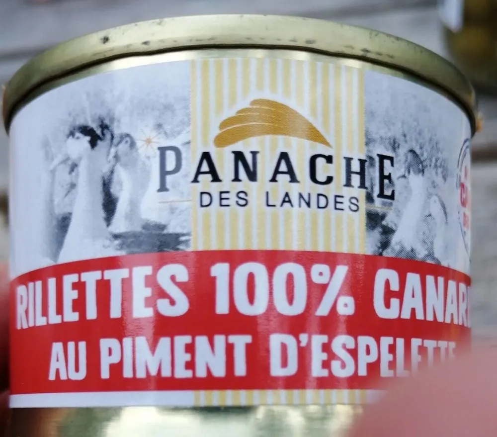 Rillettes 100 % canard au piment d'espelette