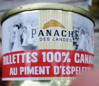 Rillettes 100 % canard au piment d'espelette