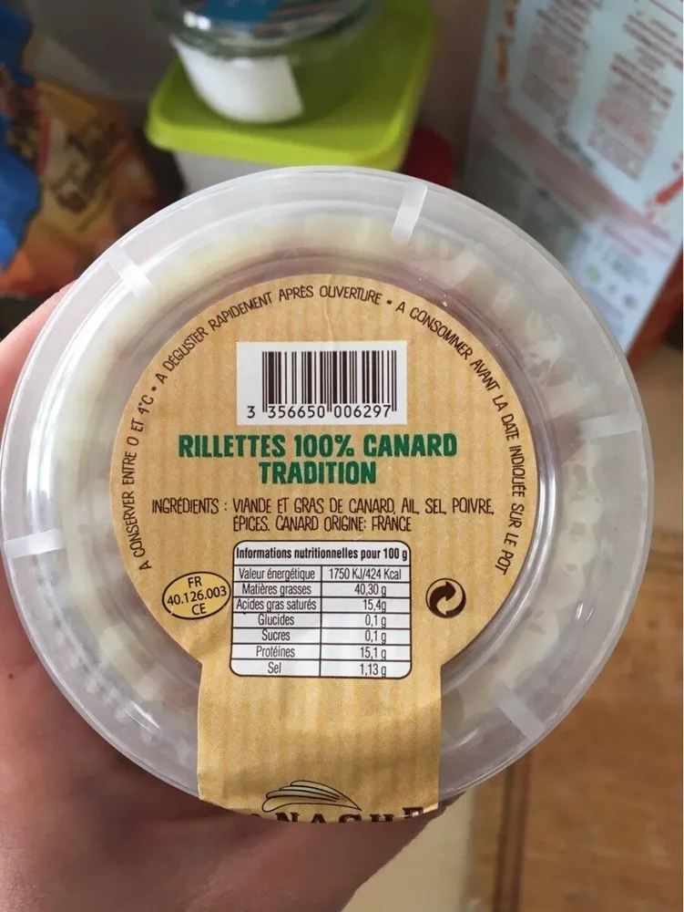 Rillettes 100% canard