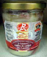 6 Gésiers confits de canard des Landes