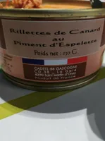 Rillettes de canard au piment d'Espelette