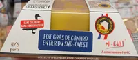 Foie gras de canard entier du Sud-Ouest mi cuit Label Rouge
