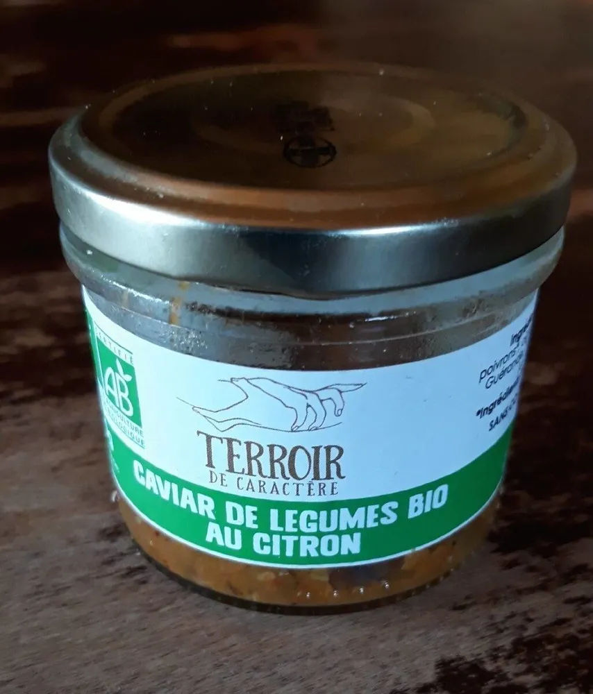 Caviar de légumes bio au citron