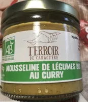 Mousseline de legumes bio au curry