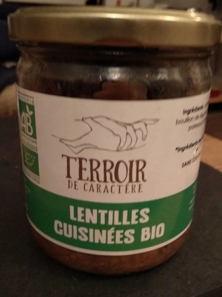 Lentilles cuisinées bio