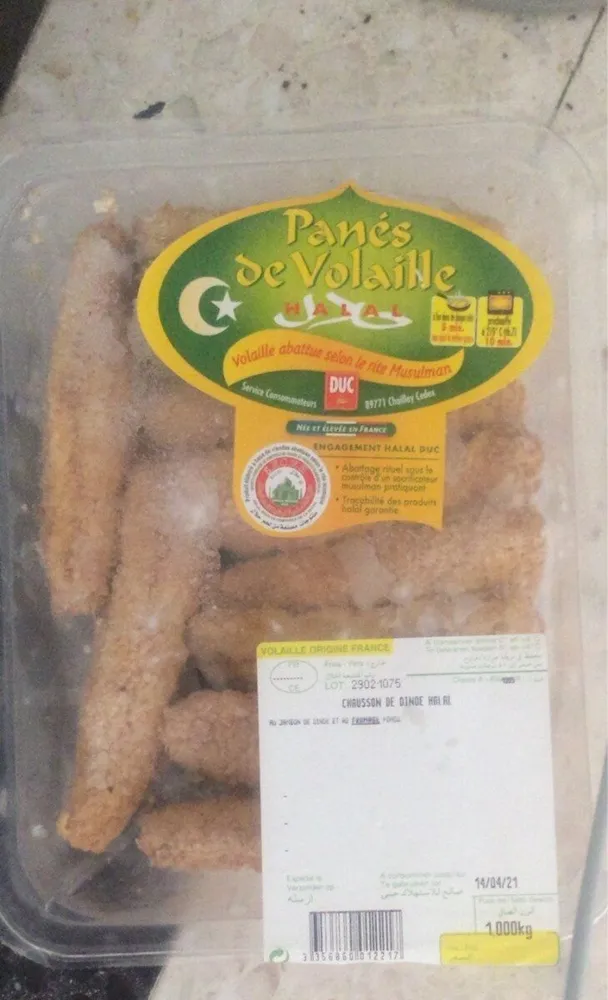 Panés de volaille