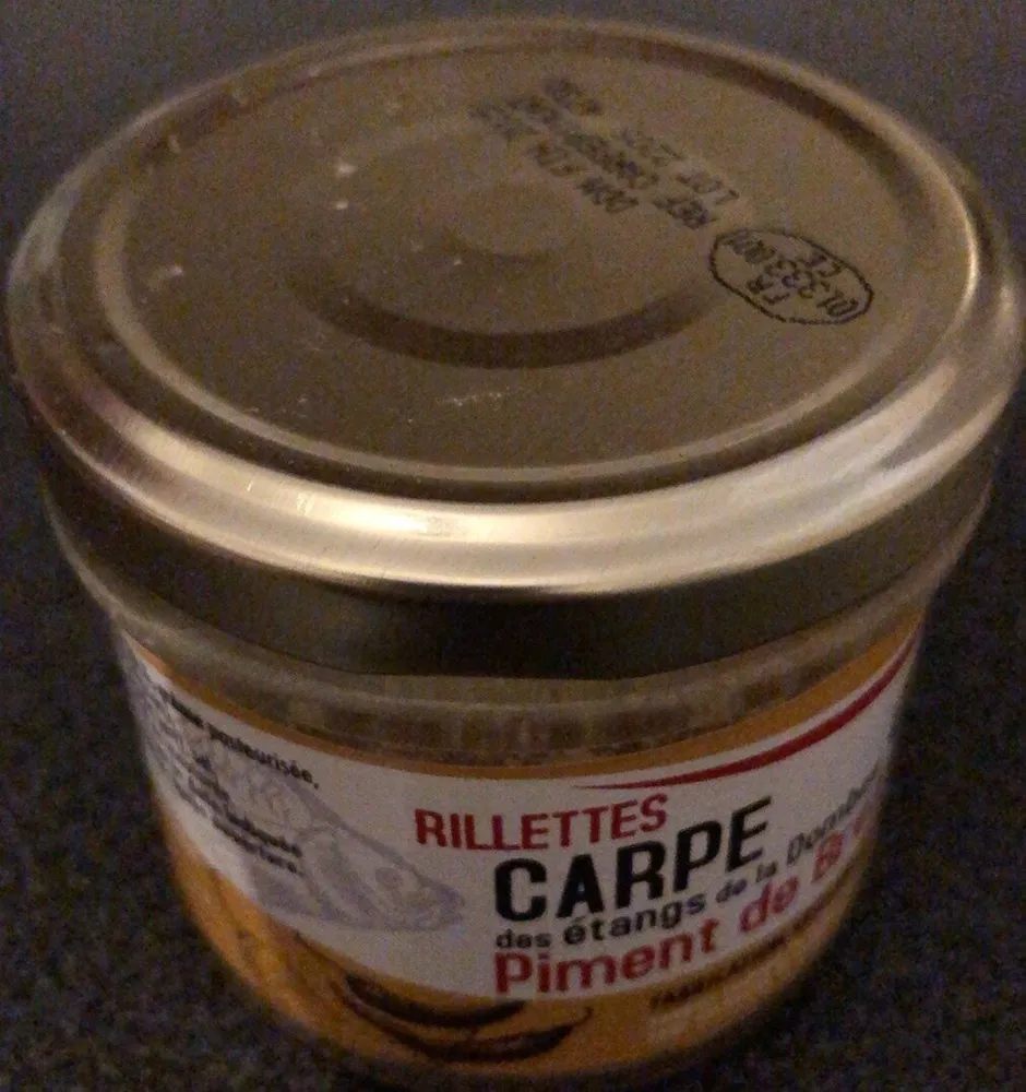 Rillettes Carpe des étangs de la dombe