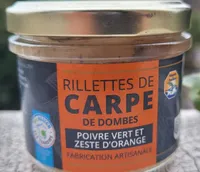 Rillettes de Carpe de Dombes poivre vert et zeste d'orange